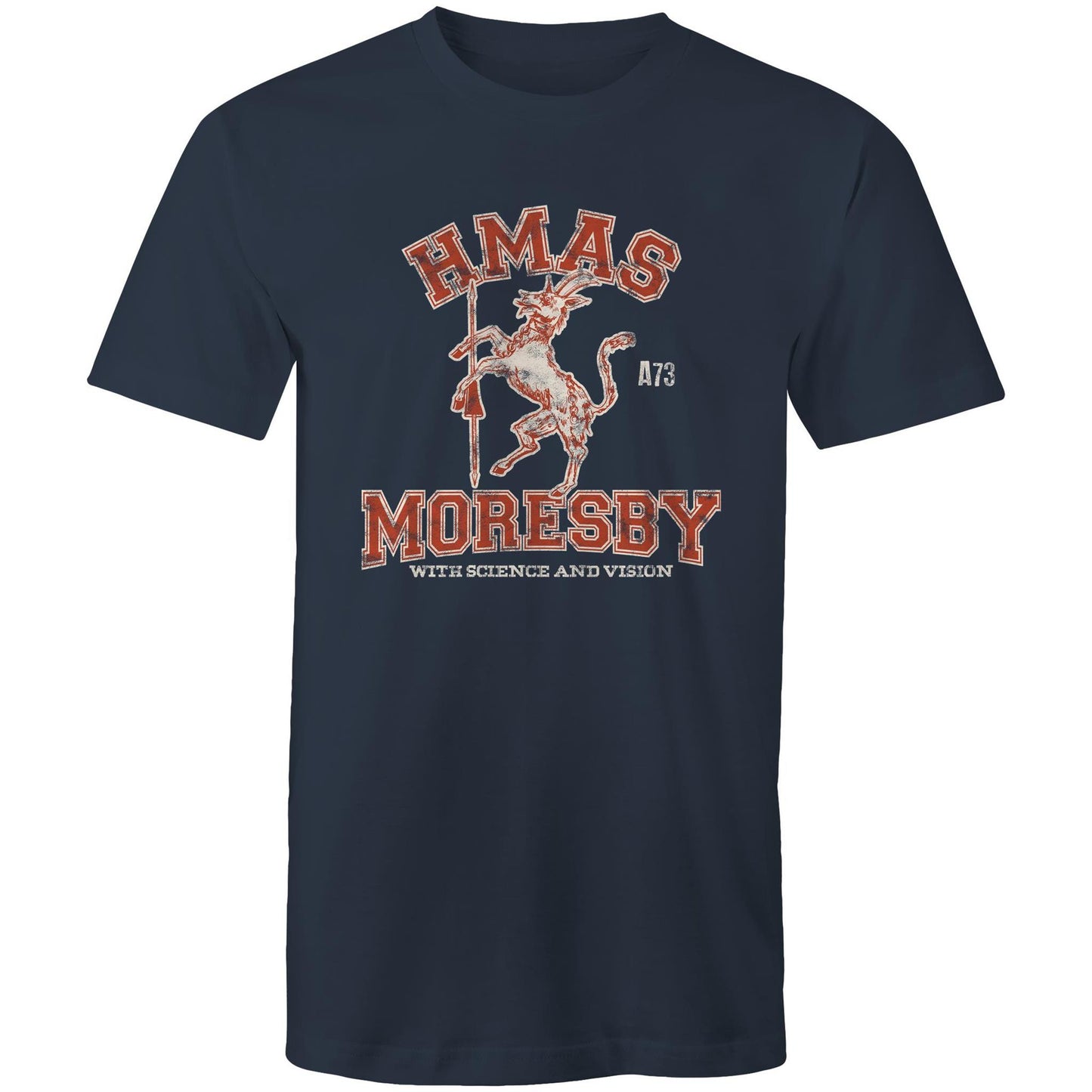 HMAS Moresby (II) A73 Men's T-shirt (style Alpha, colour)