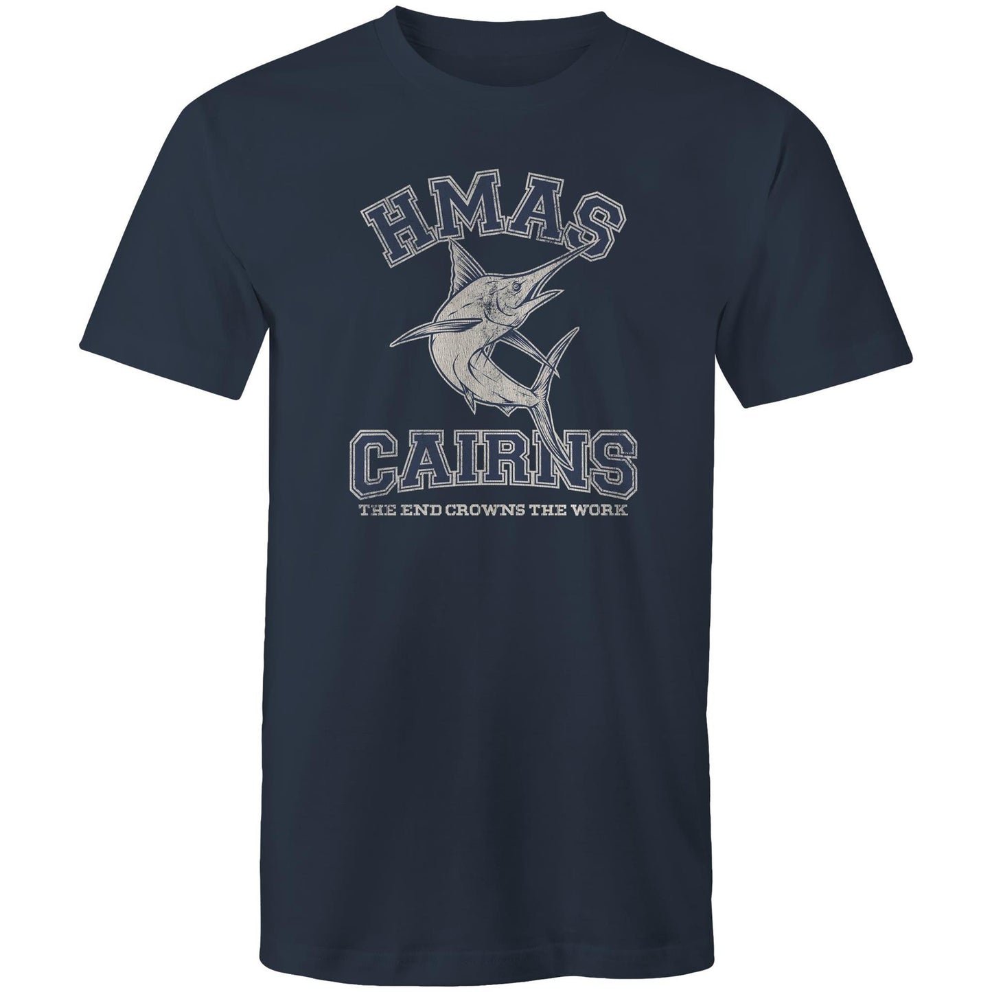 HMAS Cairns Men's T-shirt (style Alpha, Blue)