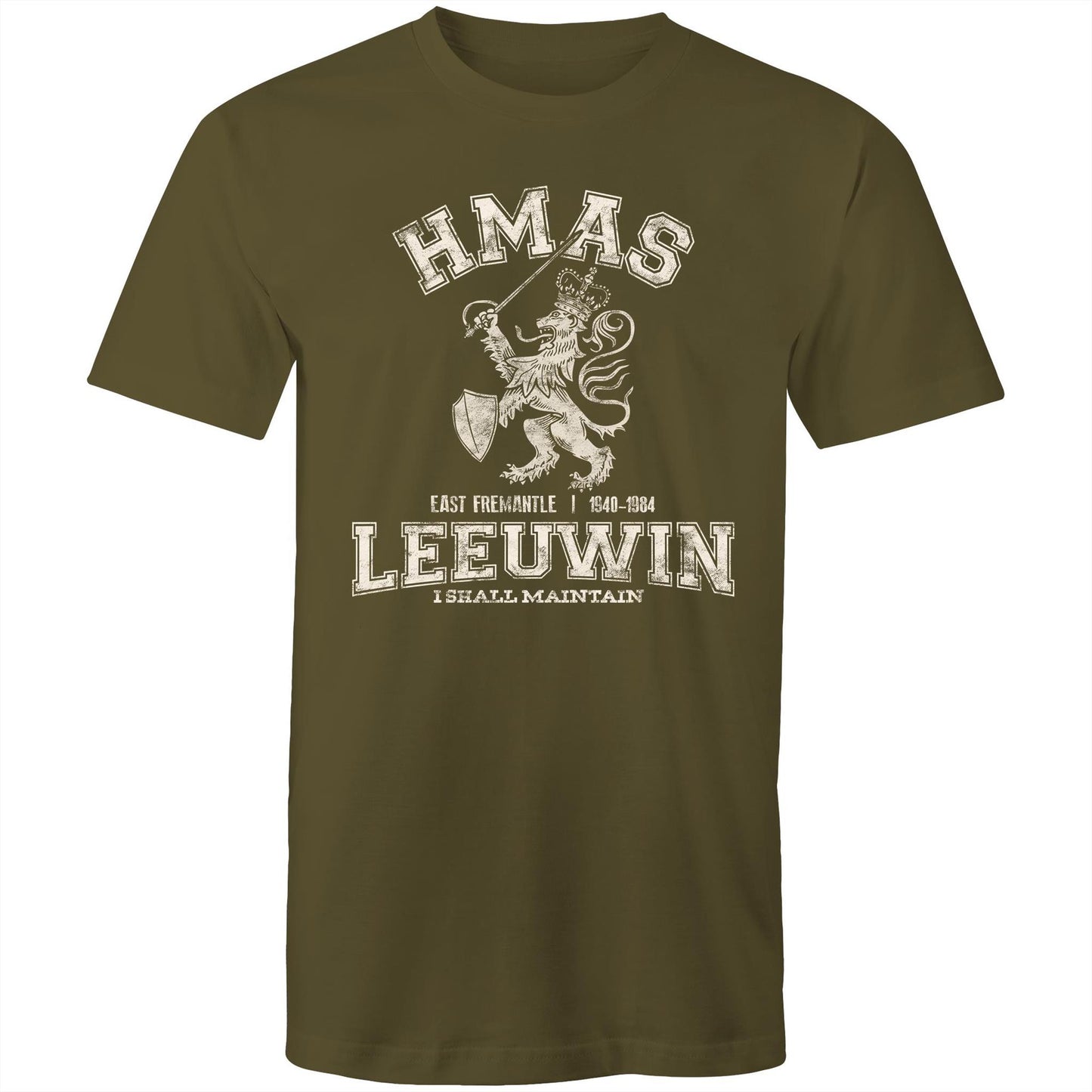 HMAS Leeuwin Men's T-shirt (style Alpha, white)