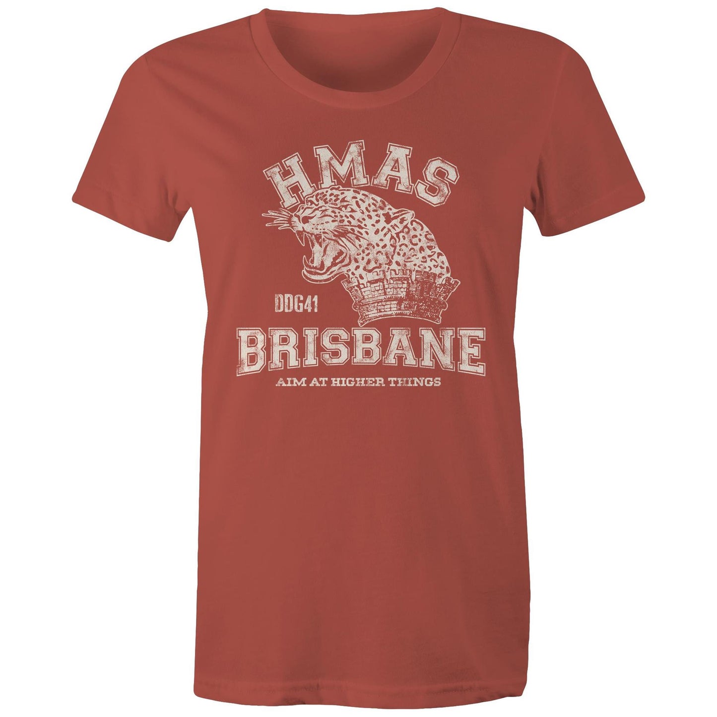 HMAS Brisbane (III) DDG41 Women's T-shirt (style Alpha, white)