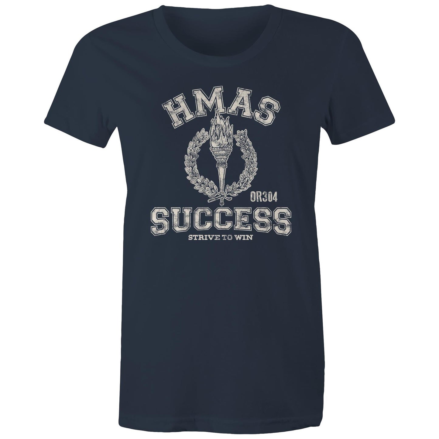 HMAS Success OR304 Women's T-shirt (style Alpha, white)