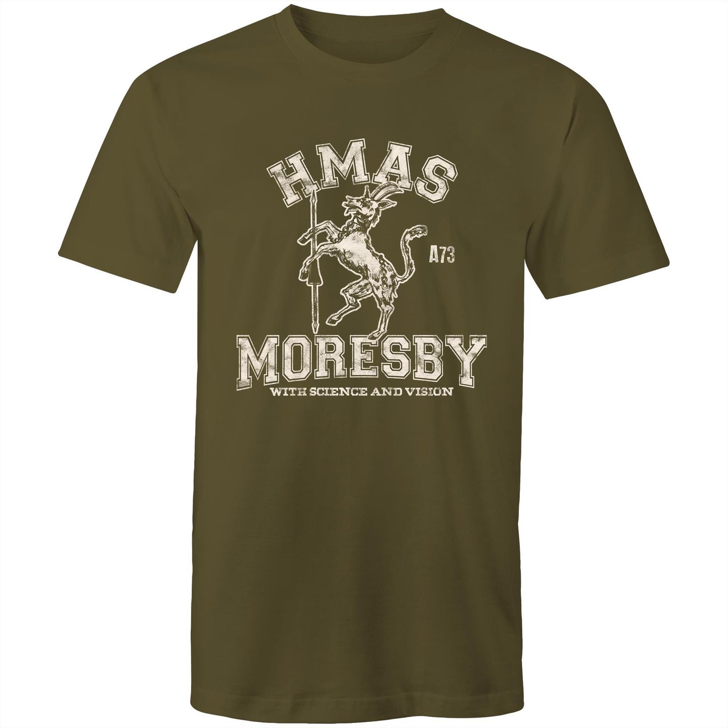 HMAS Moresby (II) A73 Men's T-shirt (style Alpha, white)