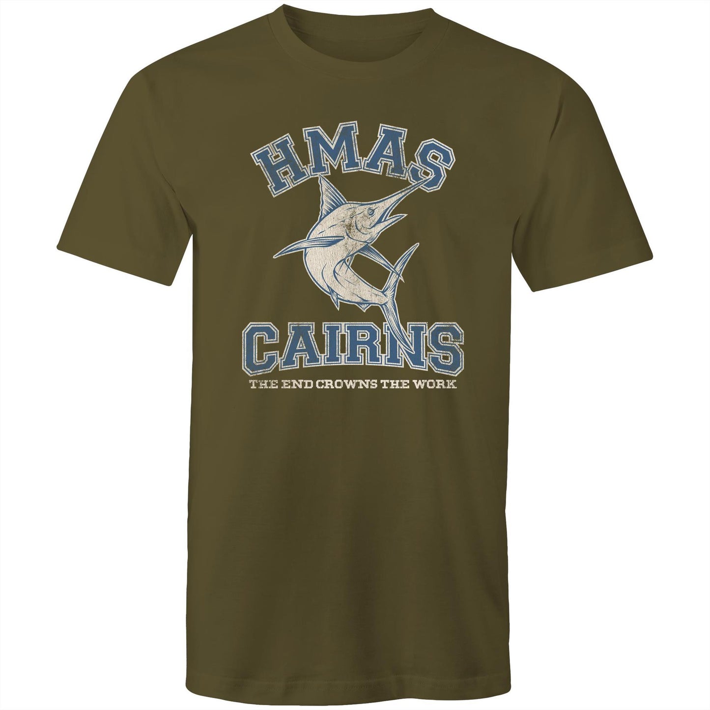 HMAS Cairns Men's T-shirt (style Alpha, colour)