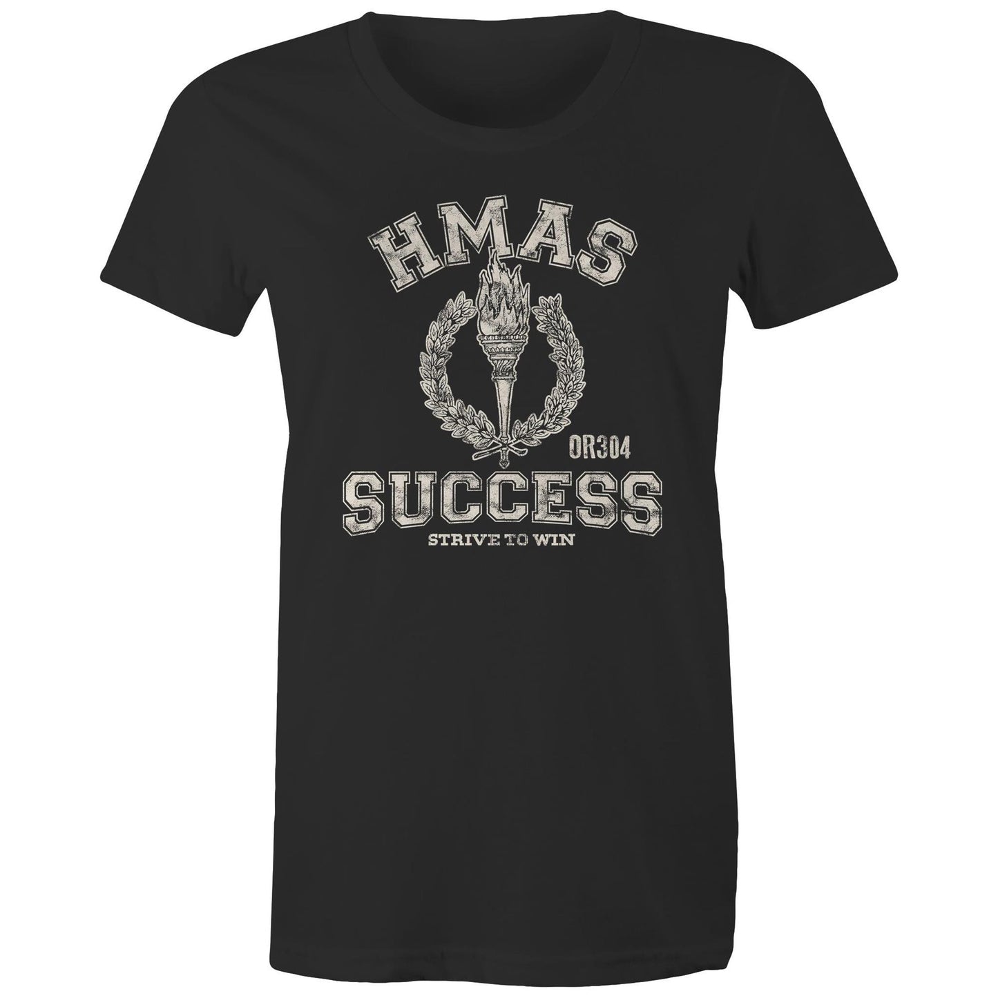 HMAS Success OR304 Women's T-shirt (style Alpha, white)
