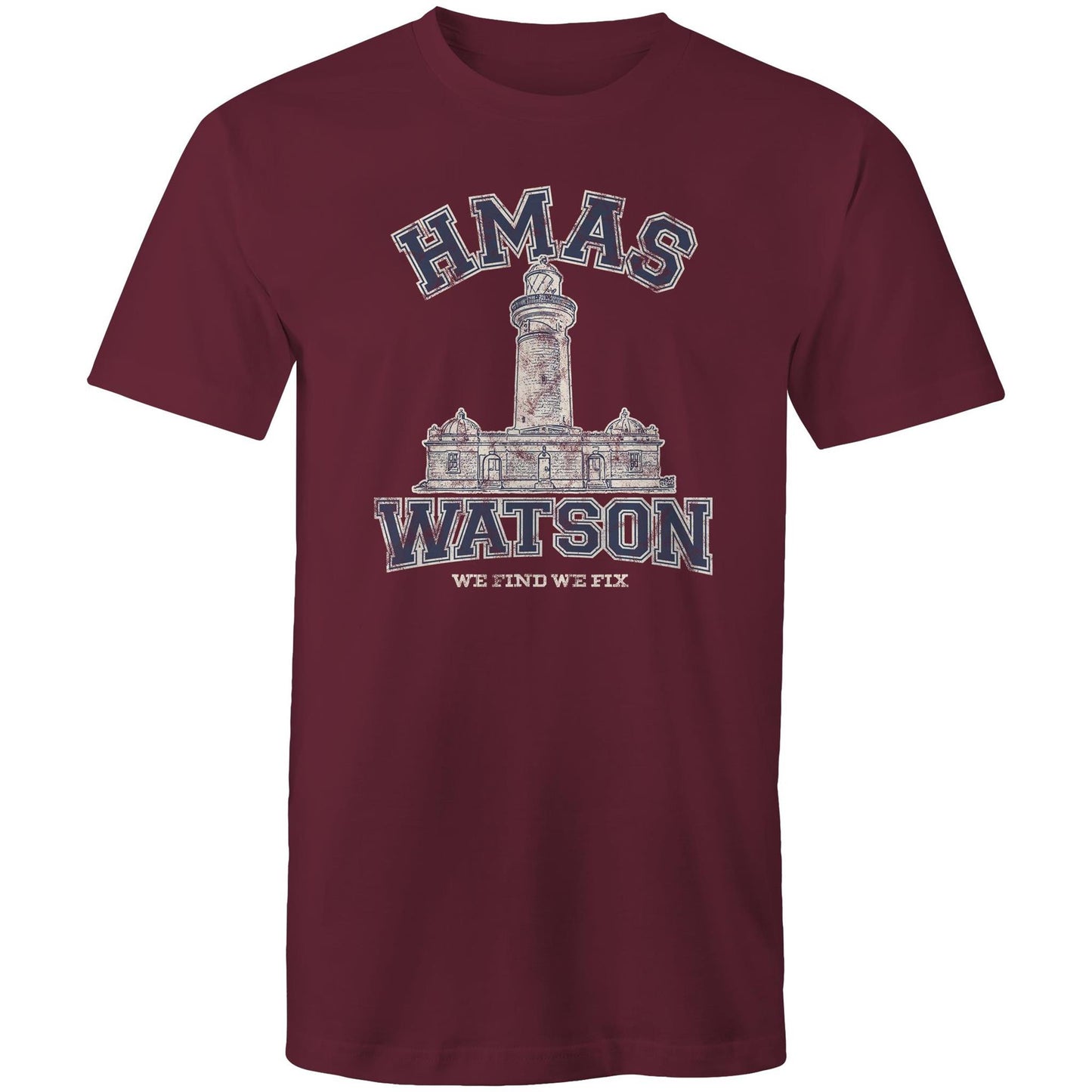 HMAS Watson Men's T-shirt (style Alpha, blue)