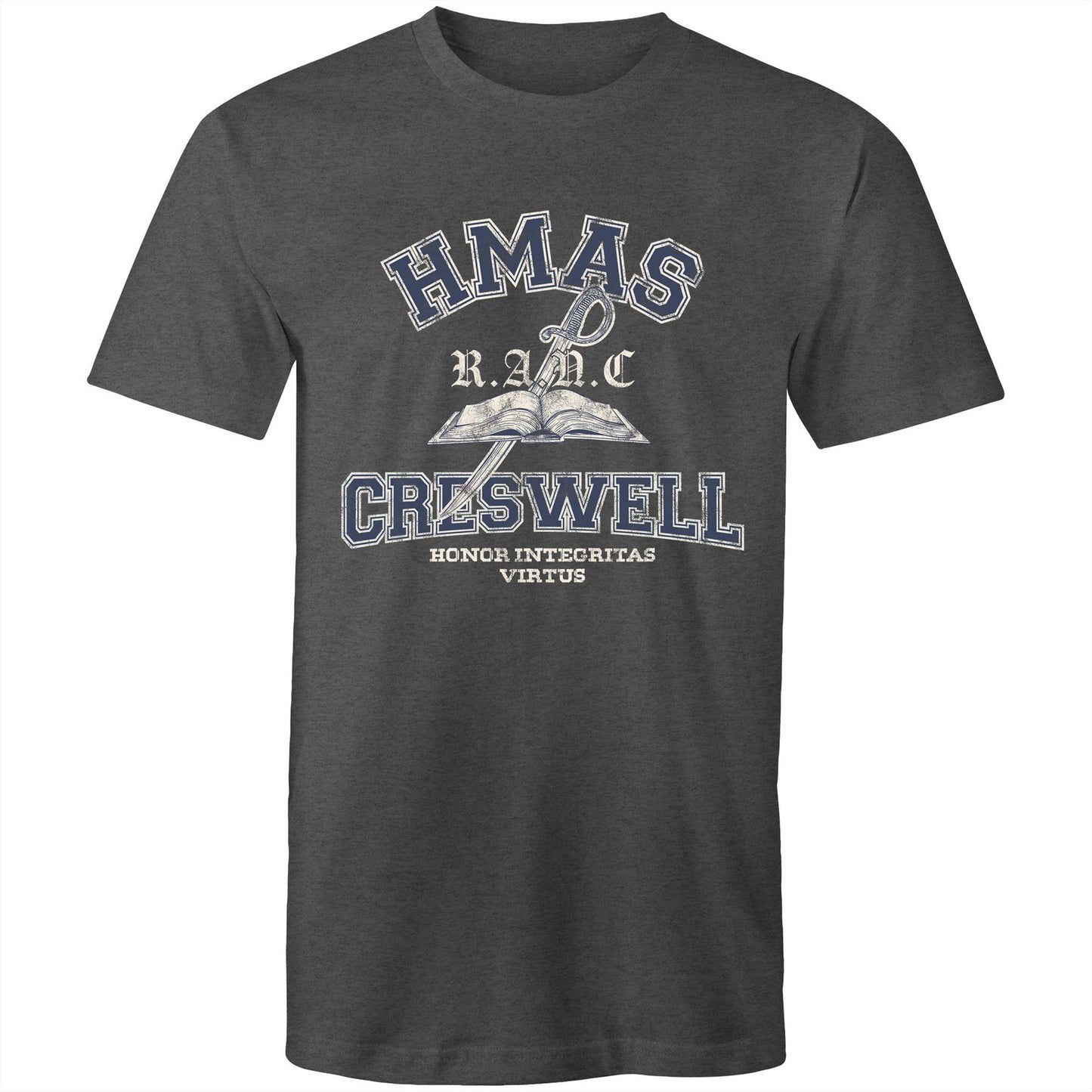 HMAS Creswell Men's T-shirt (Style Alpha, blue)