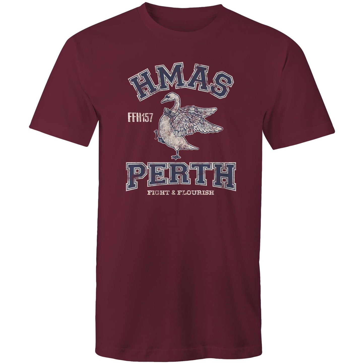 HMAS Perth (III) FFH157 Men's T-shirt (style Alpha, blue)