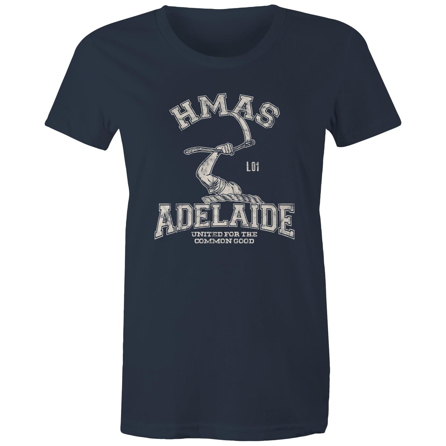 HMAS Adelaide (III) L01 Women's T-shirt (style Alpha, white)