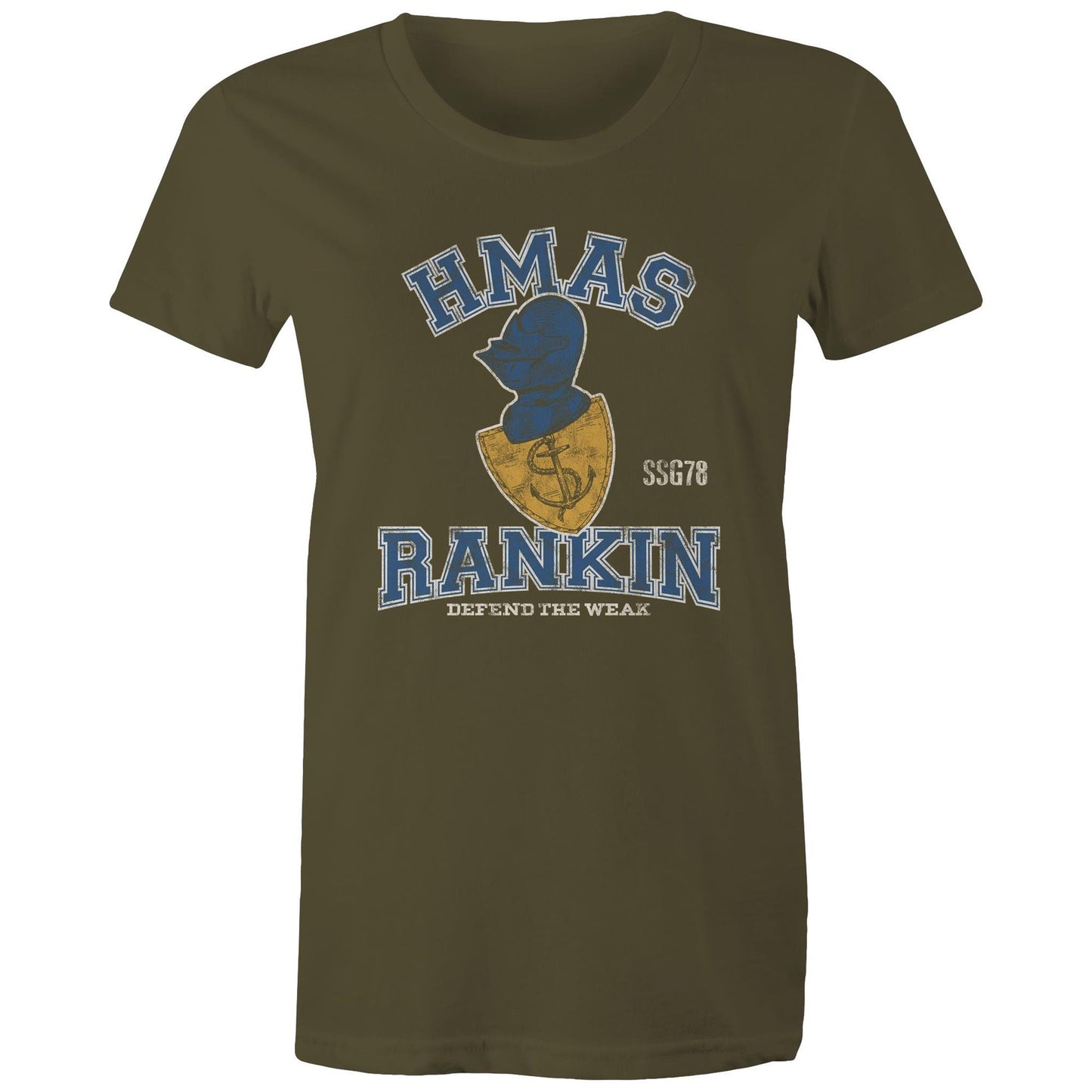 HMAS Rankin SSG78 Women's T-shirt (style Alpha, colour)