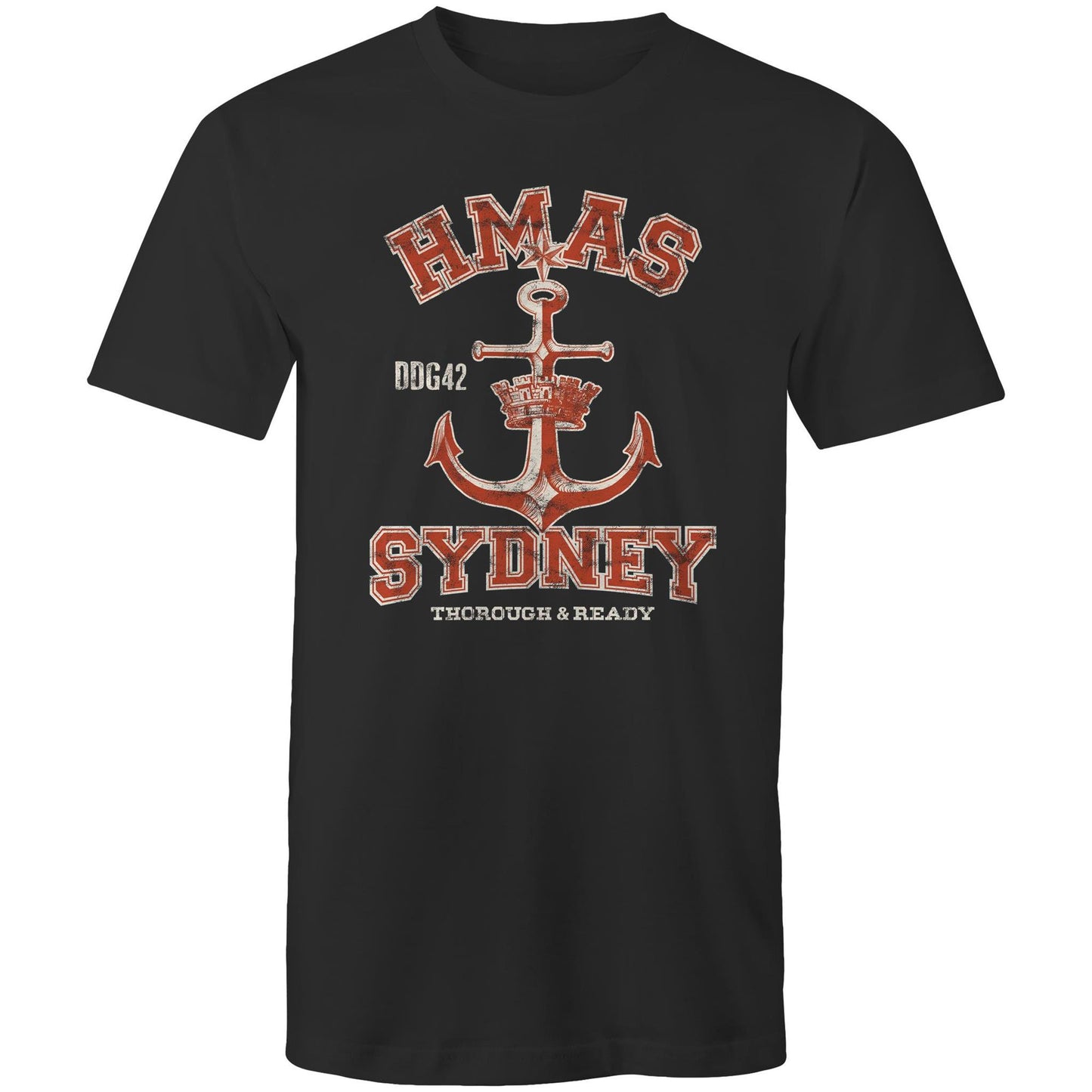 HMAS Sydney (V) DDG42 Men's T-shirt (style Alpha, colour)