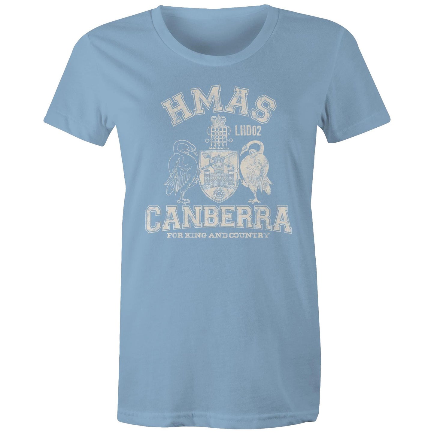 HMAS Canberra (III) L02 Women's T-shirt (style Alpha, white)