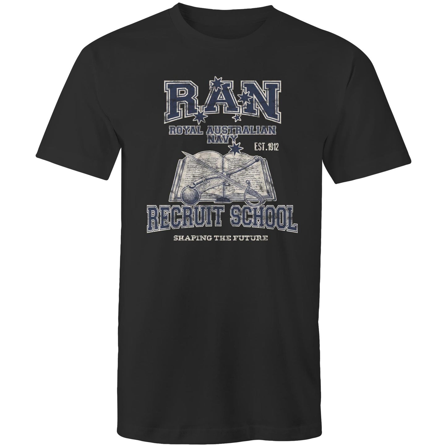 RAN Recruit School Men's T-shirt (style Alpha, blue)
