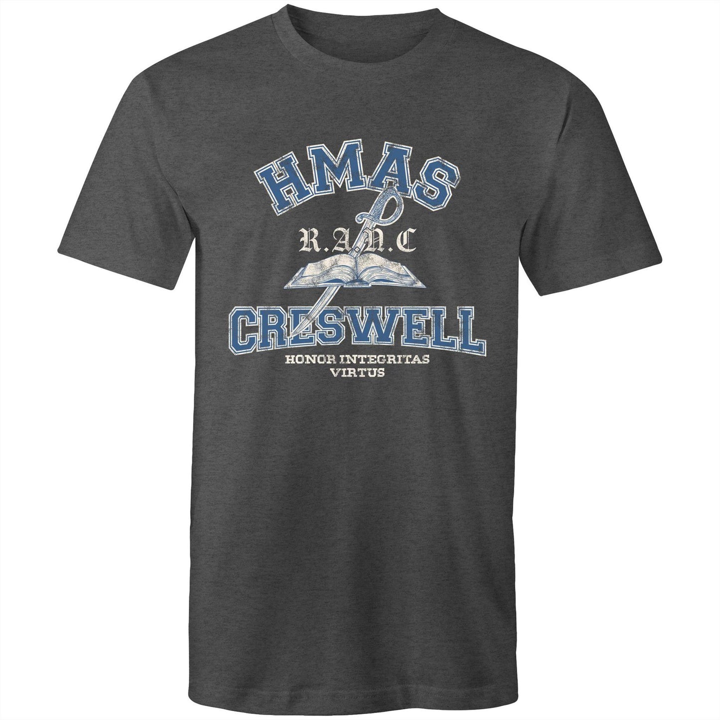 HMAS Creswell Men's T-shirt (Style Alpha, colour)