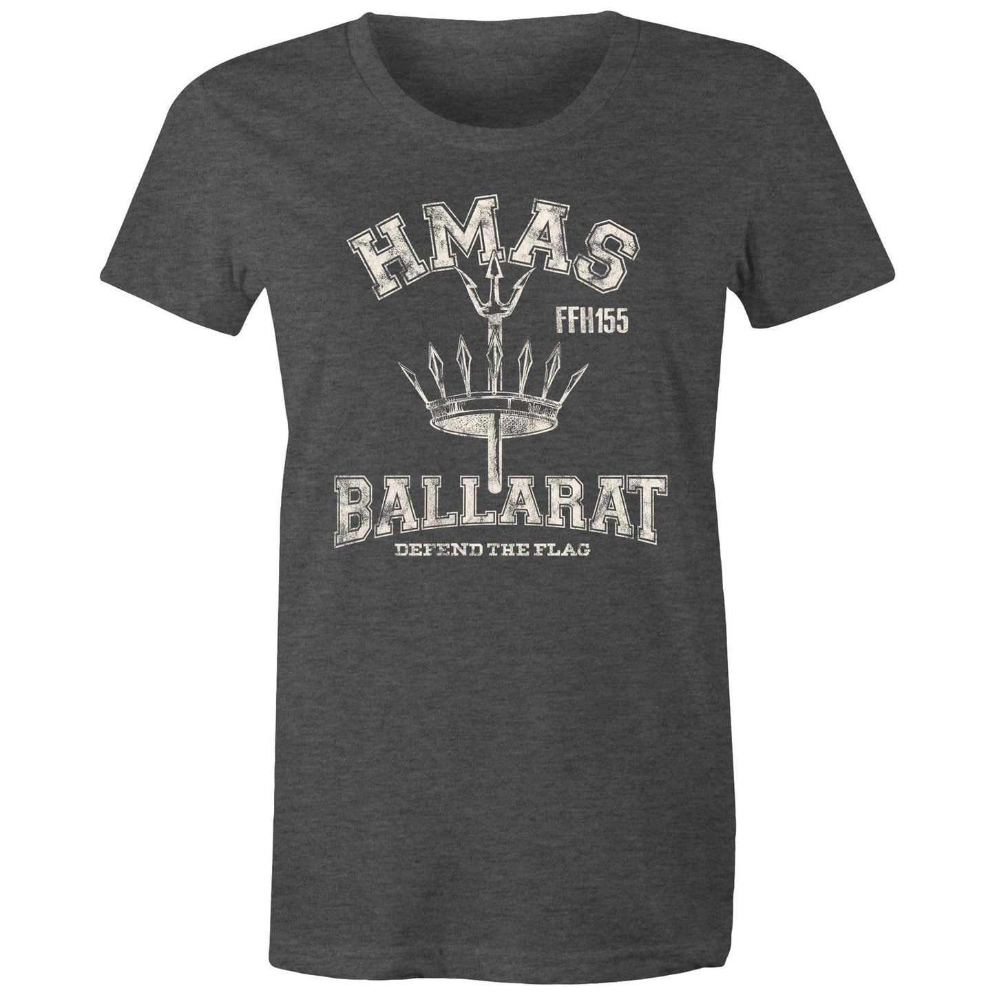 HMAS Ballarat (II) FFH156 Women's T-shirt (style Alpha, white)