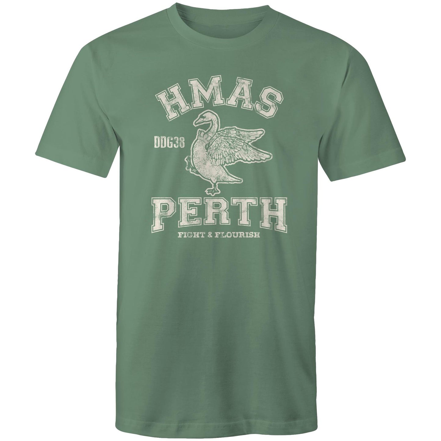HMAS Perth (II) DDG38 Men's T-shirt (style Alpha, white)