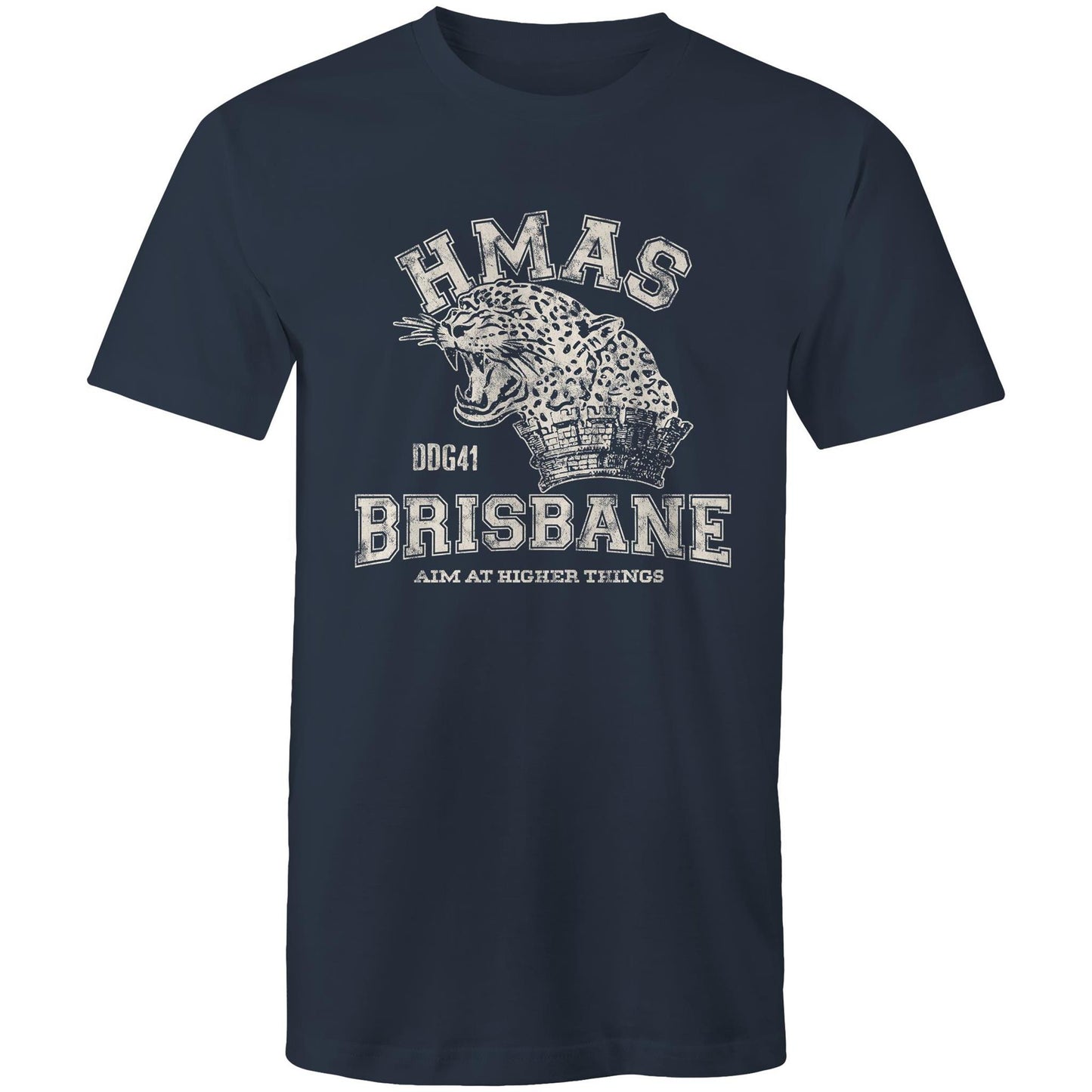 HMAS Brisbane (III) DDG41 Men's T-shirt white (Style Alpha)