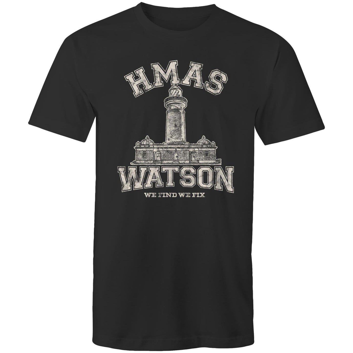 HMAS Watson Men's T-shirt (style Alpha, white)