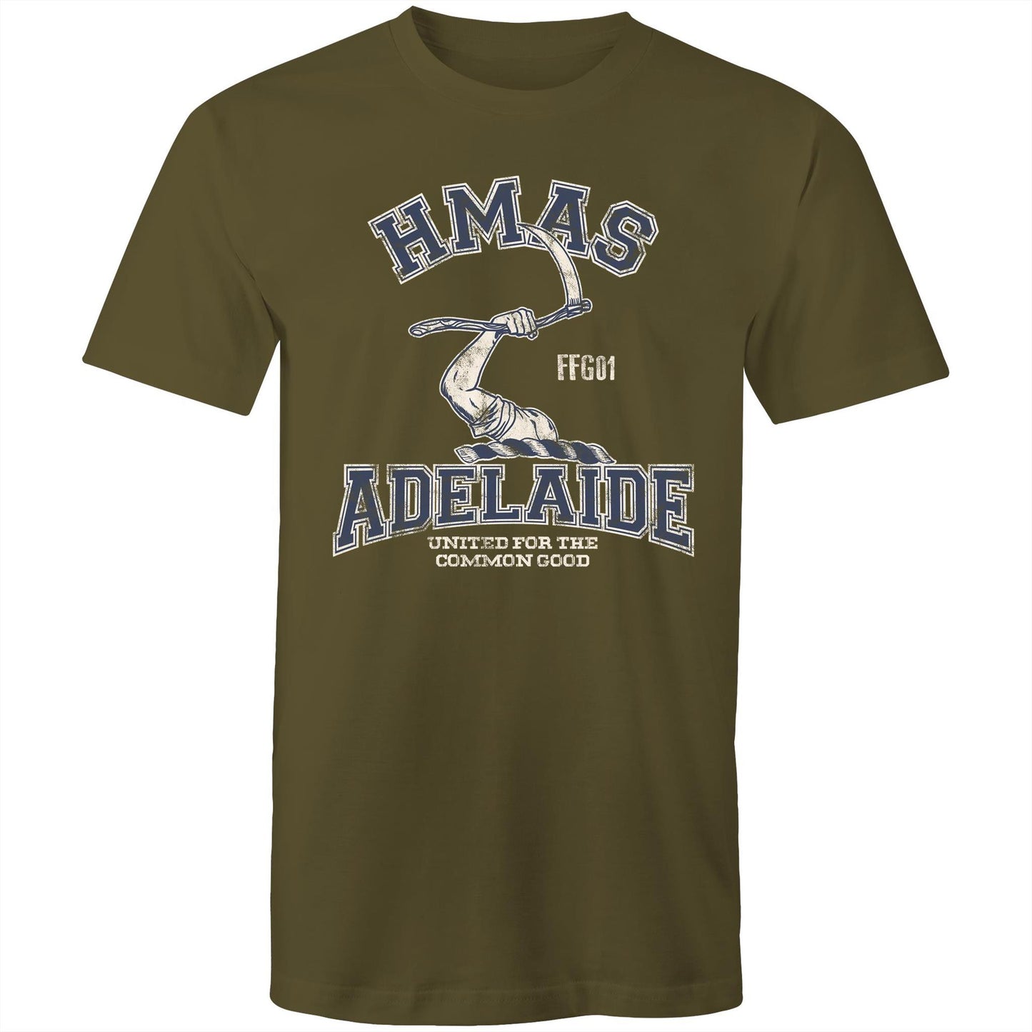HMAS Adelaide (II) FFG01 Men's T-shirt blue (Style Alpha)