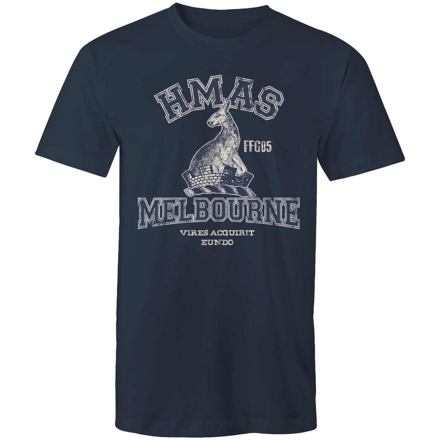 HMAS Melbourne (III) FFG05 Men's T-shirt (style Alpha, blue)