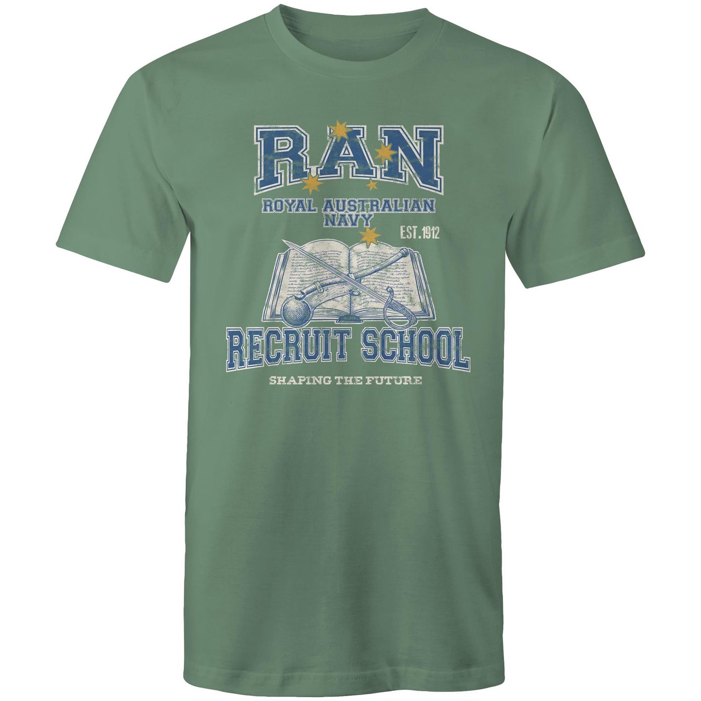 RAN Recruit School Men's T-shirt (style Alpha, colour)