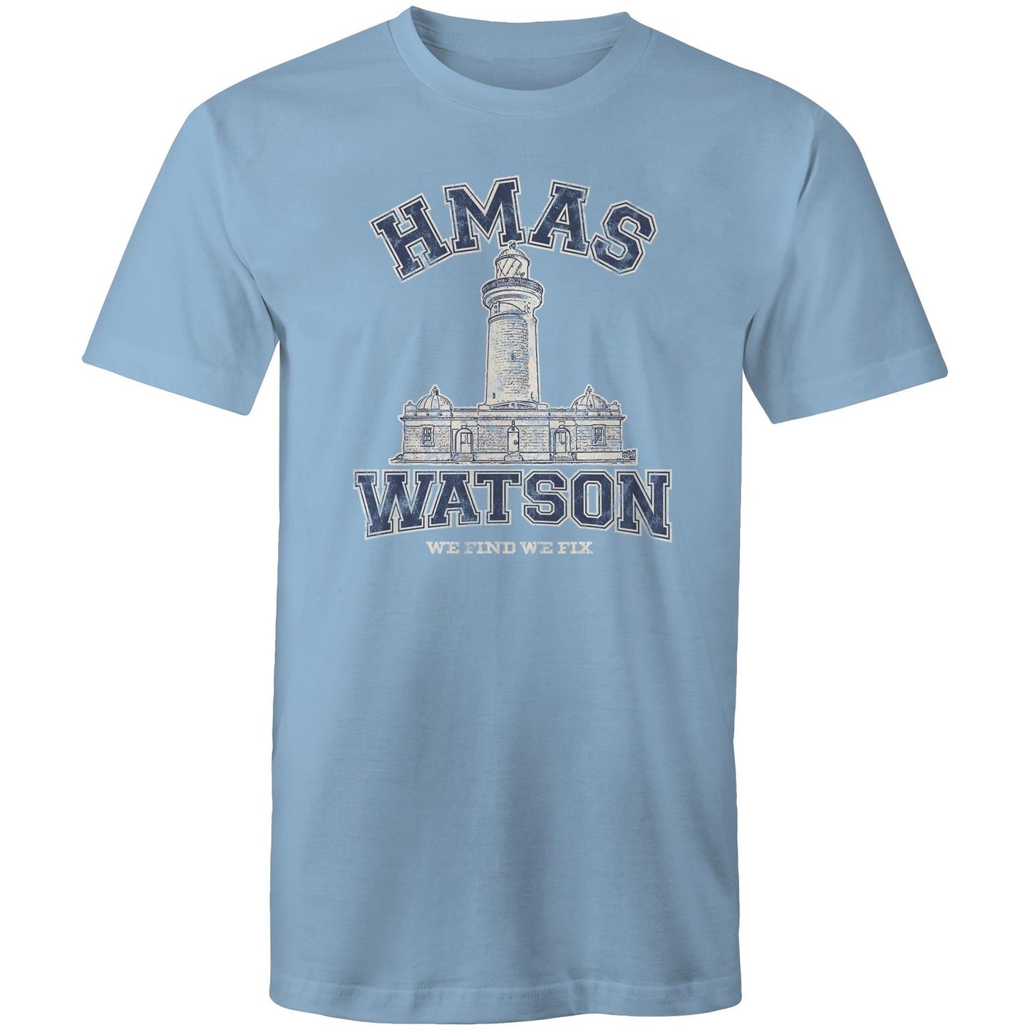 HMAS Watson Men's T-shirt (style Alpha, blue)