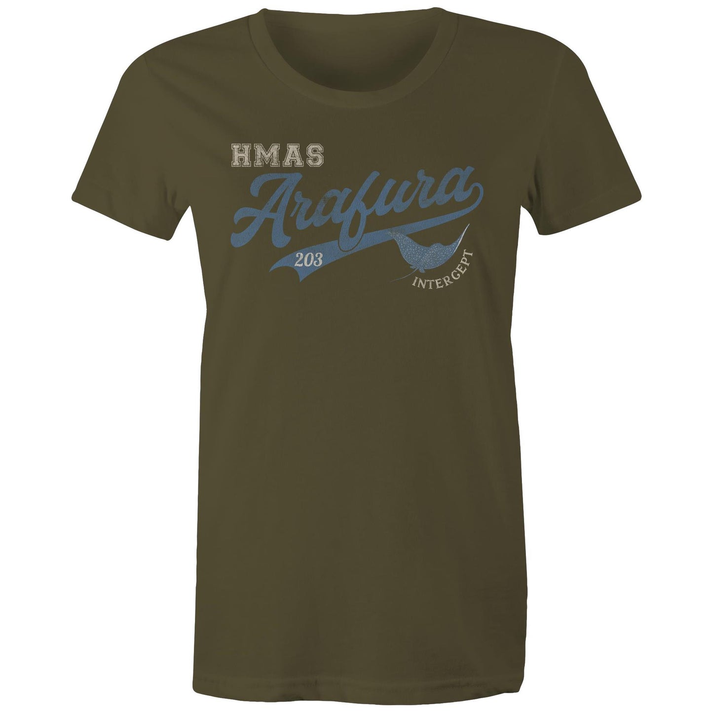 HMAS Arafura OPV203 Women's T-shirt (style Bravo)