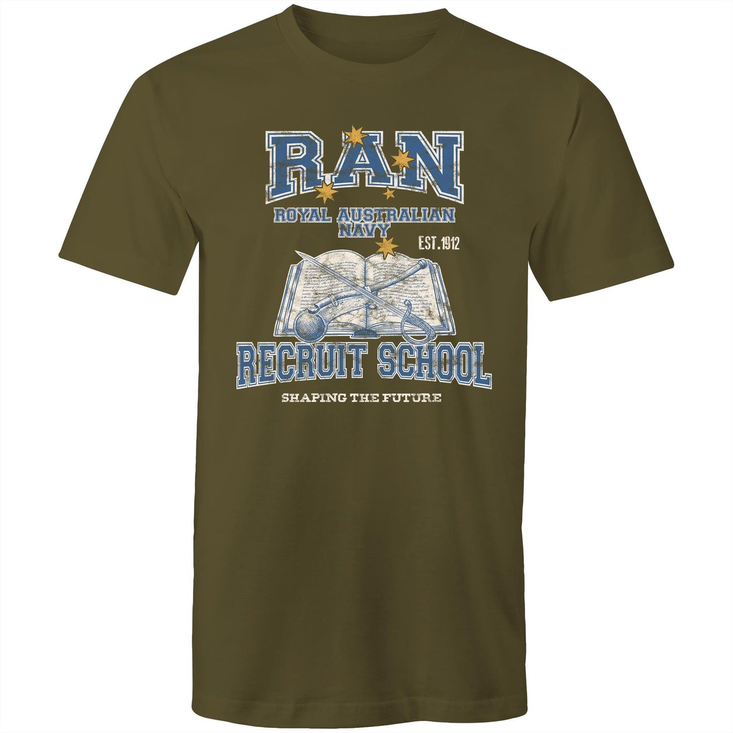 RAN Recruit School Men's T-shirt (style Alpha, colour)