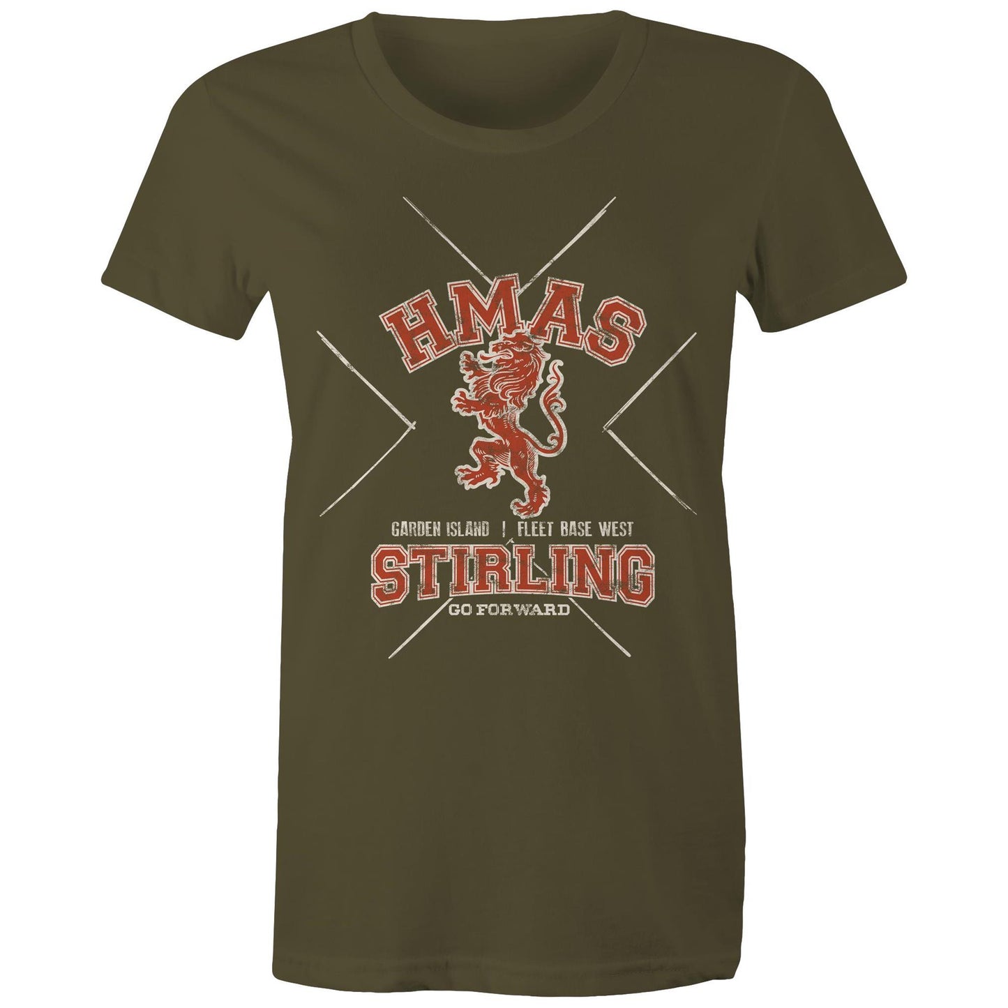 HMAS Stirling Women's T-shirt (style Alpha, colour)