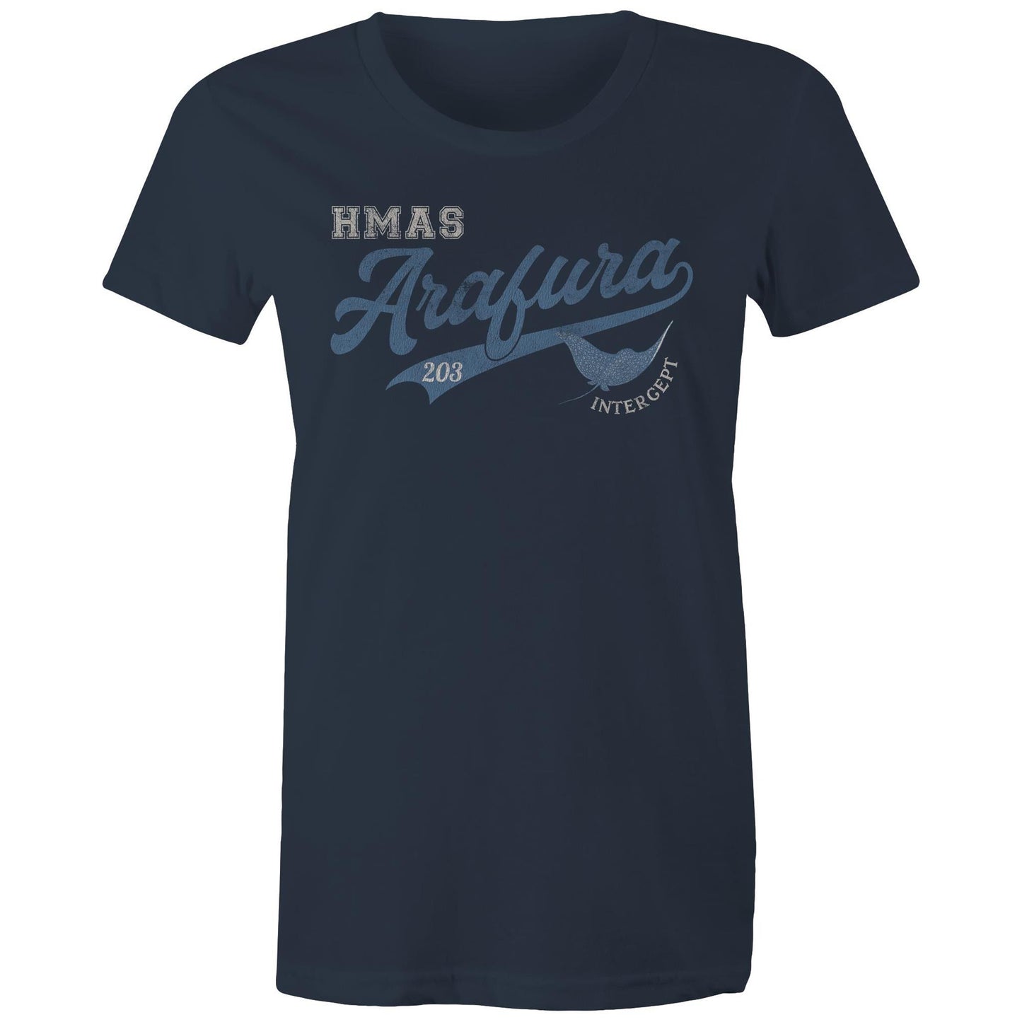 HMAS Arafura OPV203 Women's T-shirt (style Bravo)