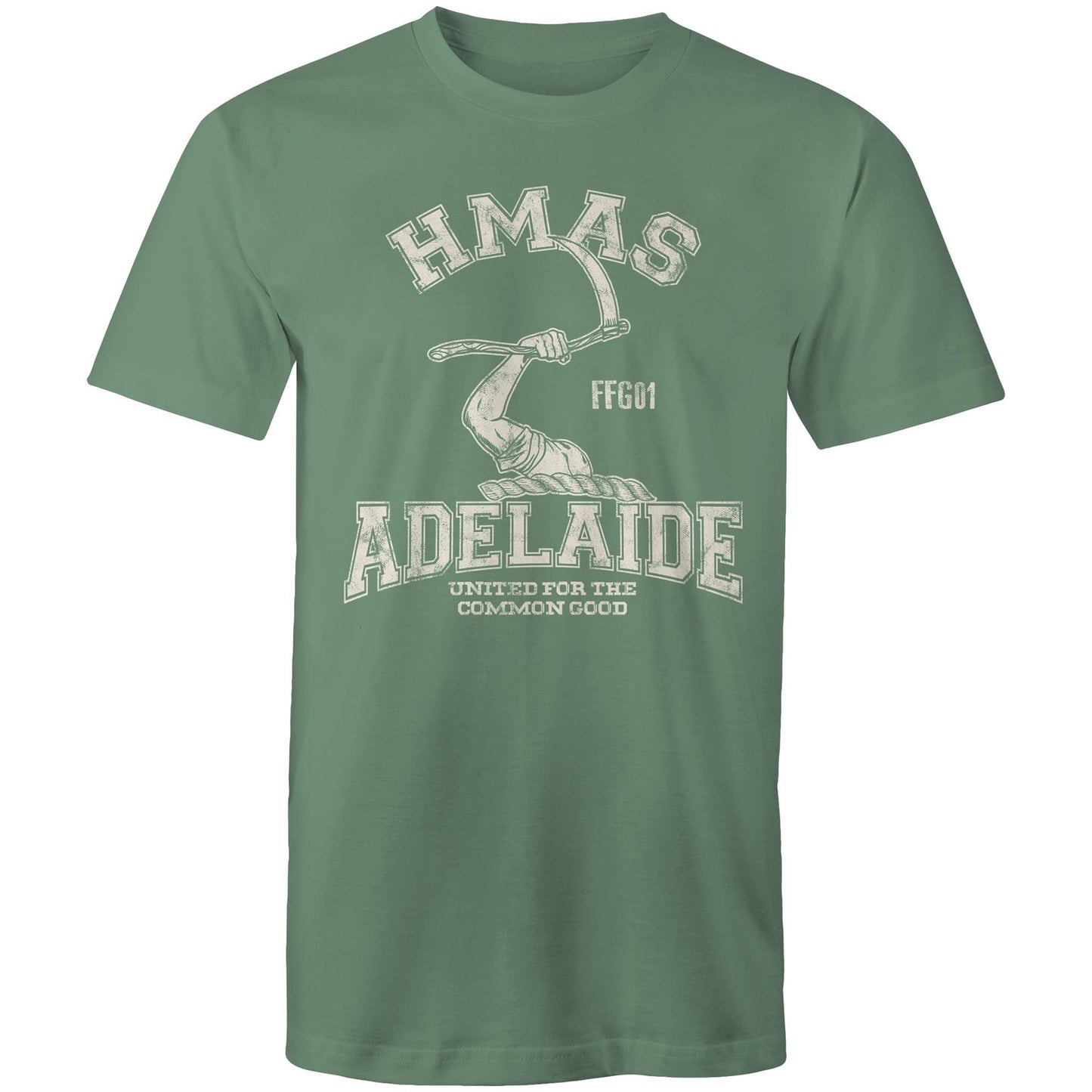 HMAS Adelaide (II) FFG01 Men's T-shirt (style Alpha, white)