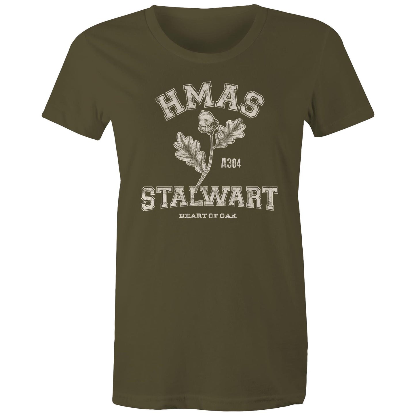 HMAS Stalwart A304 Women's T-shirt (style Alpha, white)
