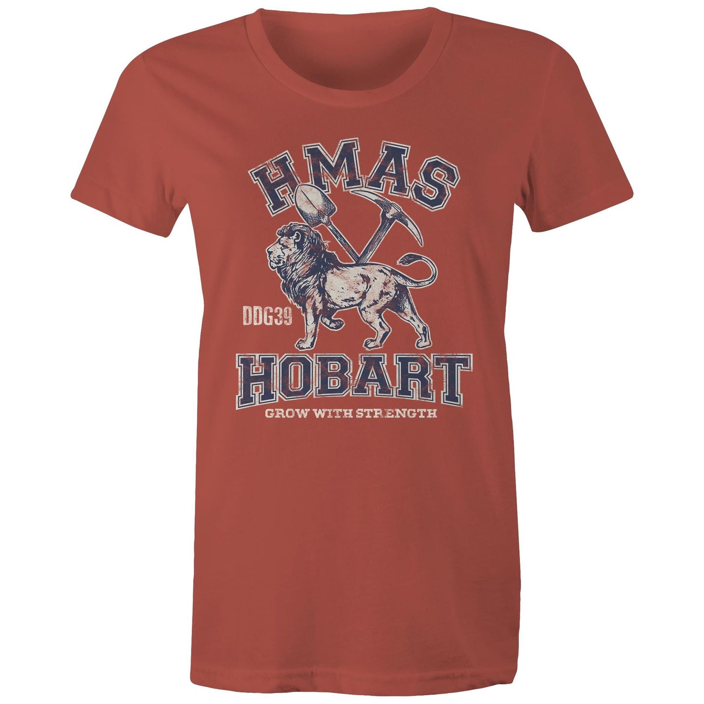 HMAS Hobart (III) DDG39 Women's T-shirt (style Alpha, blue)