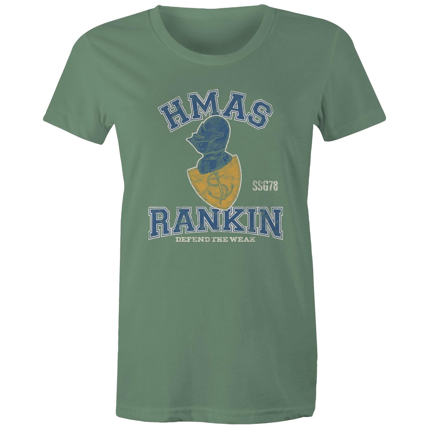 HMAS Rankin SSG78 Women's T-shirt (style Alpha, colour)