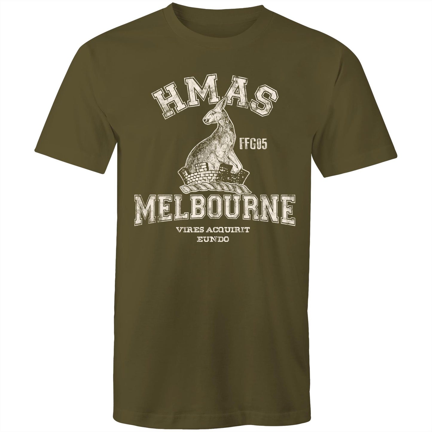 HMAS Melbourne (III) FFG05 Men's T-shirt (style Alpha, white)