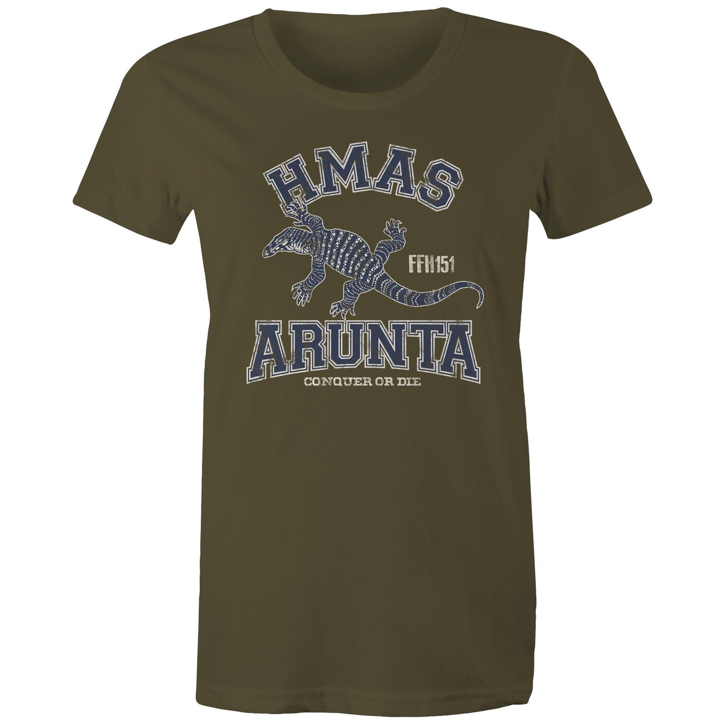 HMAS Arunta (II) FFH151 Women's T-shirt (style Alpha, blue)