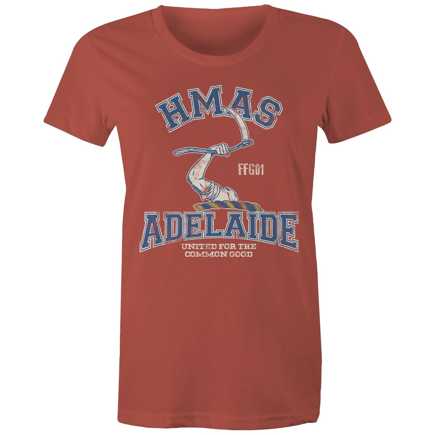 HMAS Adelaide (II) FFG01 Women's T-shirt colour (Style Alpha)