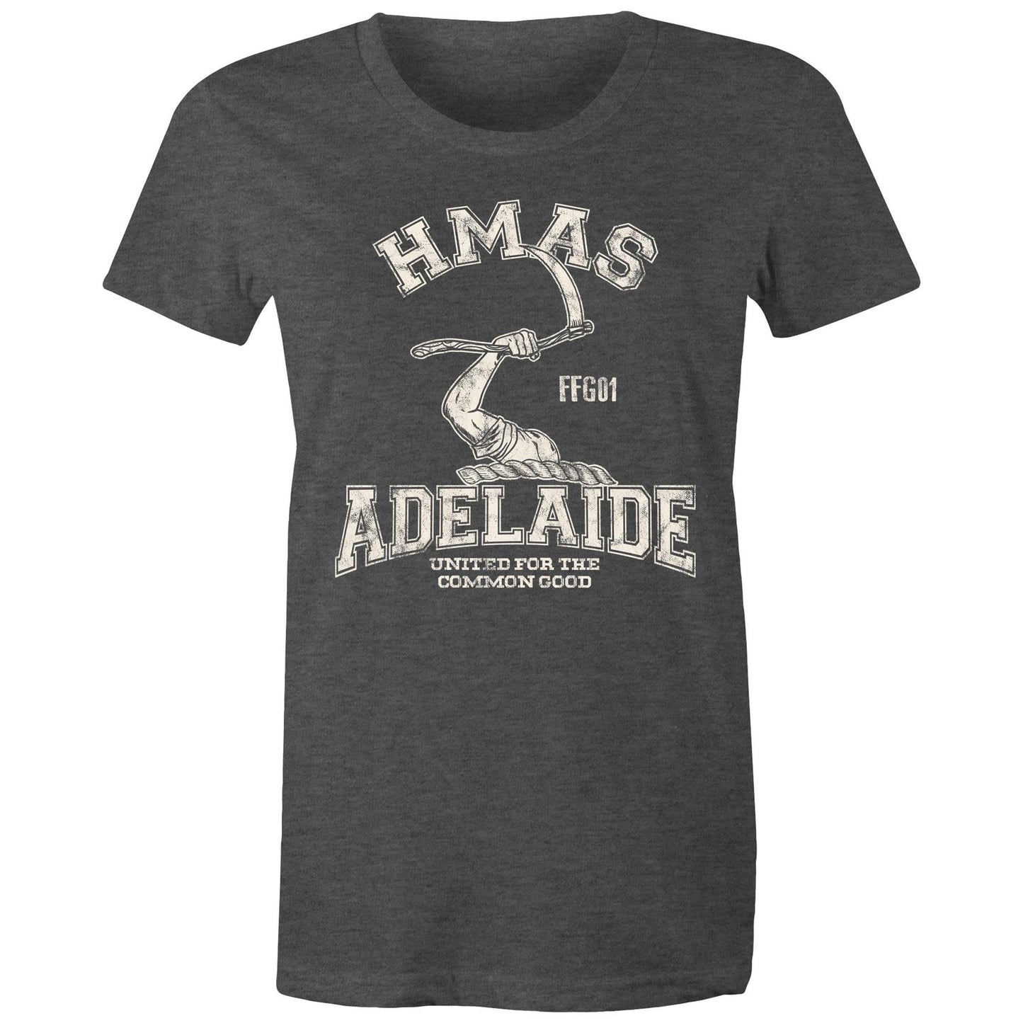 HMAS Adelaide (II) FFG01 Women's T-shirt white (Style Alpha)