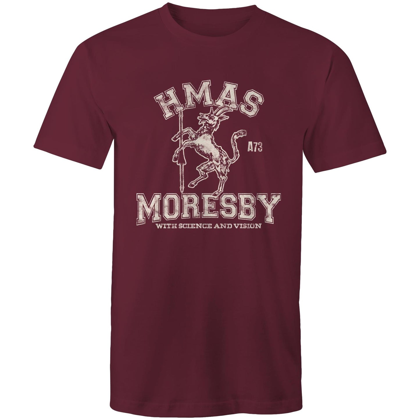 HMAS Moresby (II) A73 Men's T-shirt (style Alpha, white)