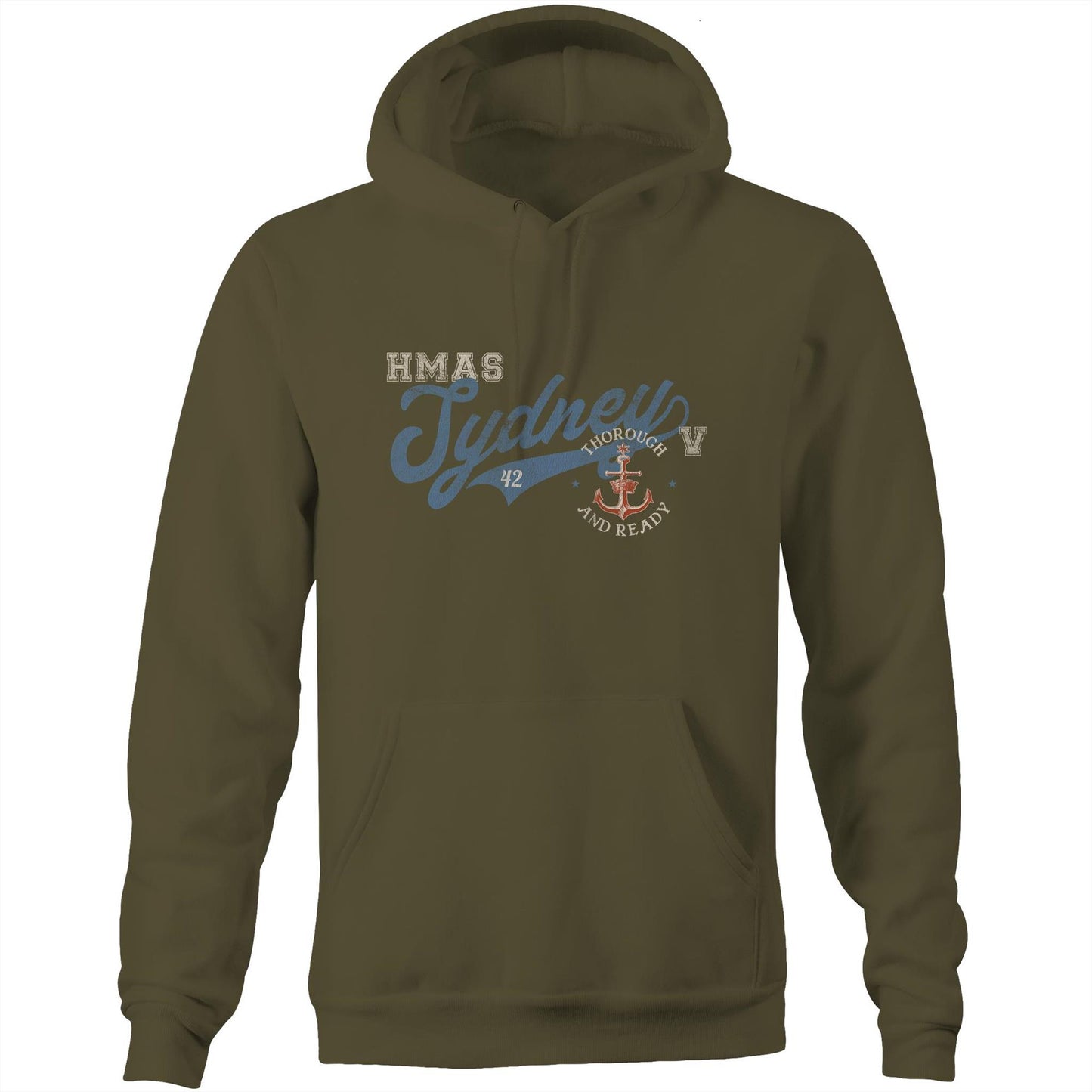 HMAS Sydney (V) DDG42 Men's Hoodie (style Bravo)