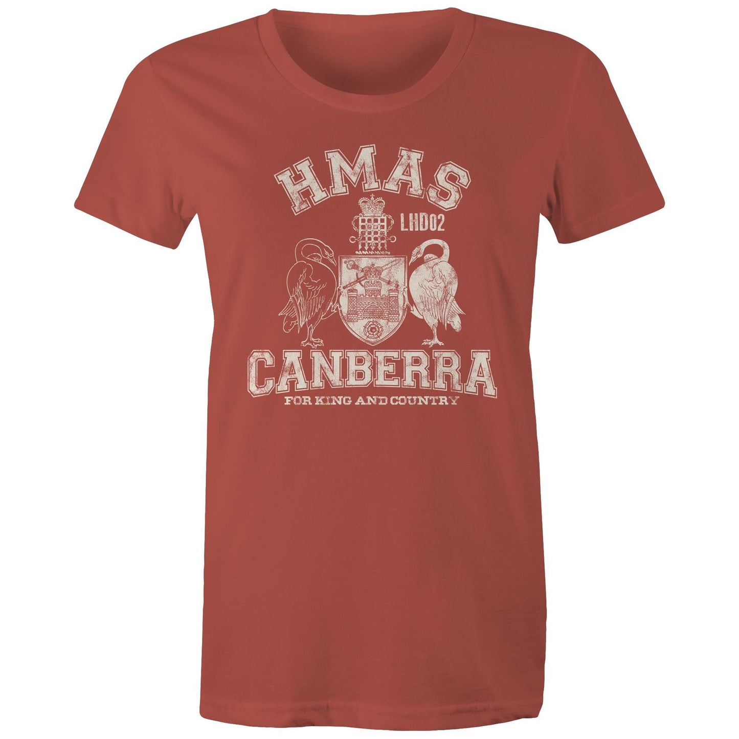 HMAS Canberra (III) L02 Women's T-shirt (style Alpha, white)