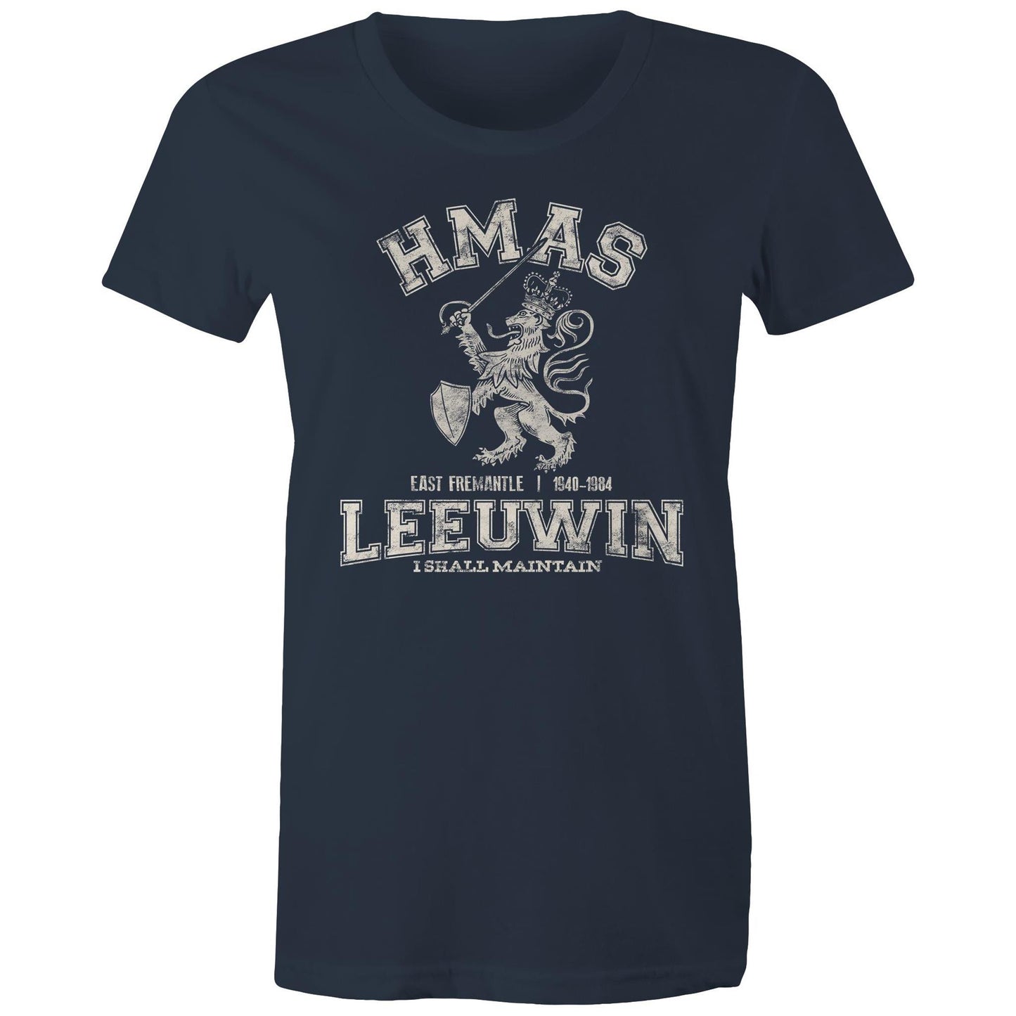 HMAS Leeuwin Women's T-shirt (style Alpha, white)
