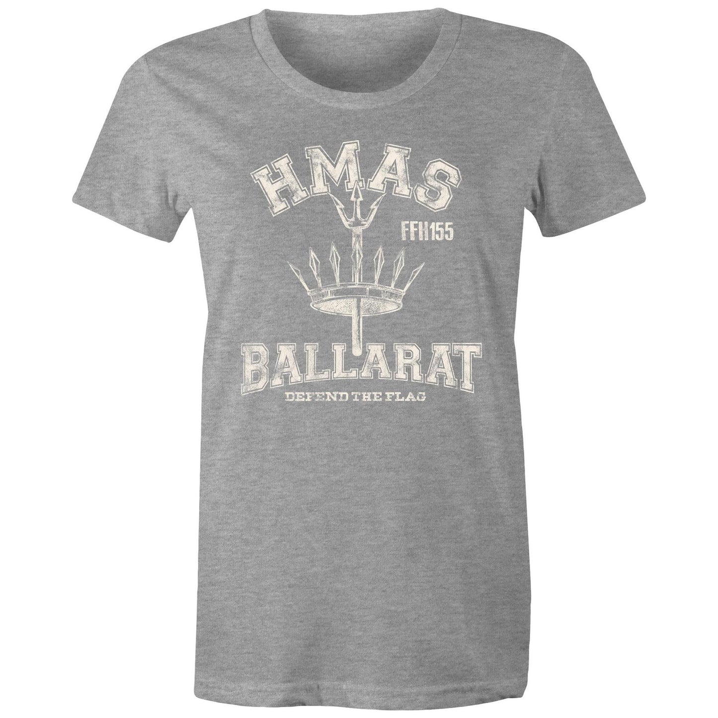 HMAS Ballarat (II) FFH156 Women's T-shirt (style Alpha, white)