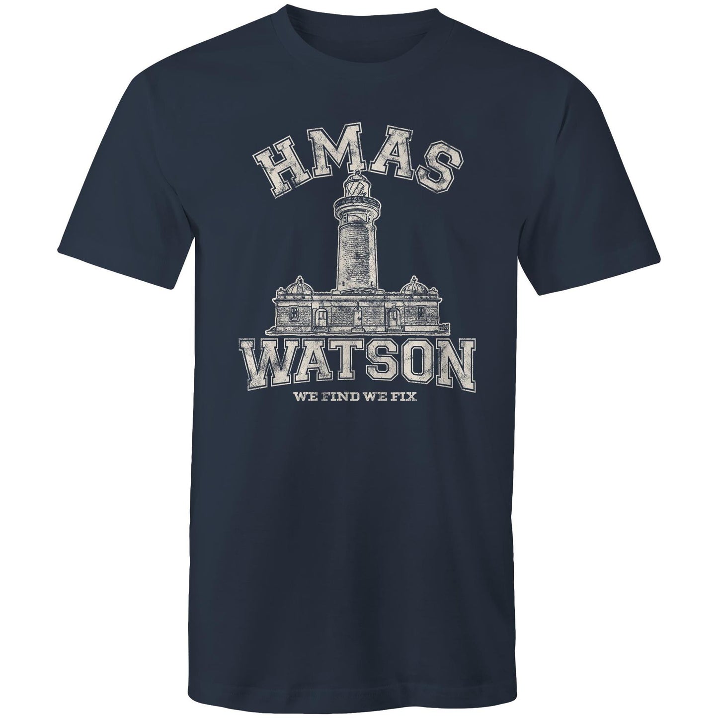 HMAS Watson Men's T-shirt (style Alpha, white)