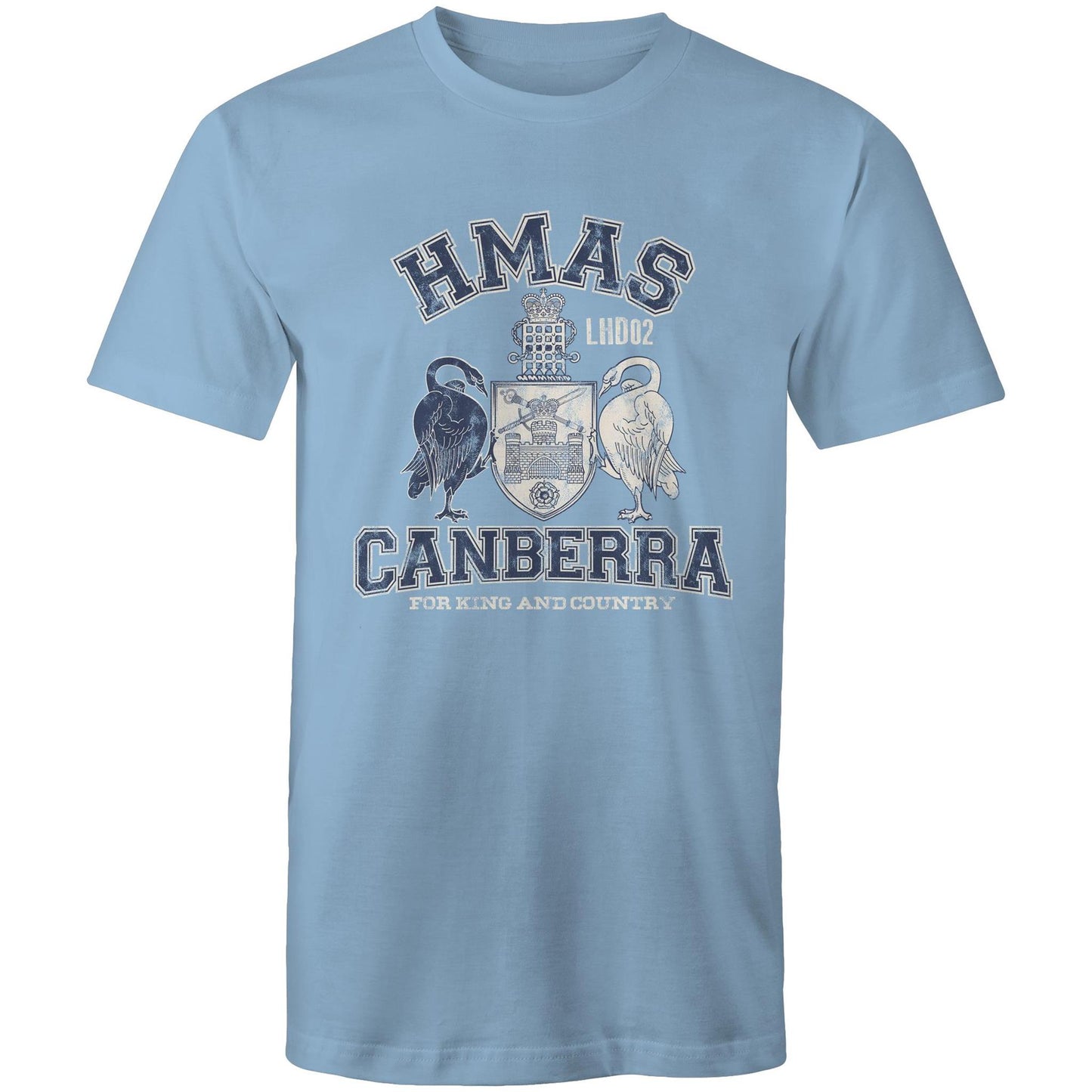 HMAS Canberra (III) L02 Men's T-shirt (style Alpha, blue)