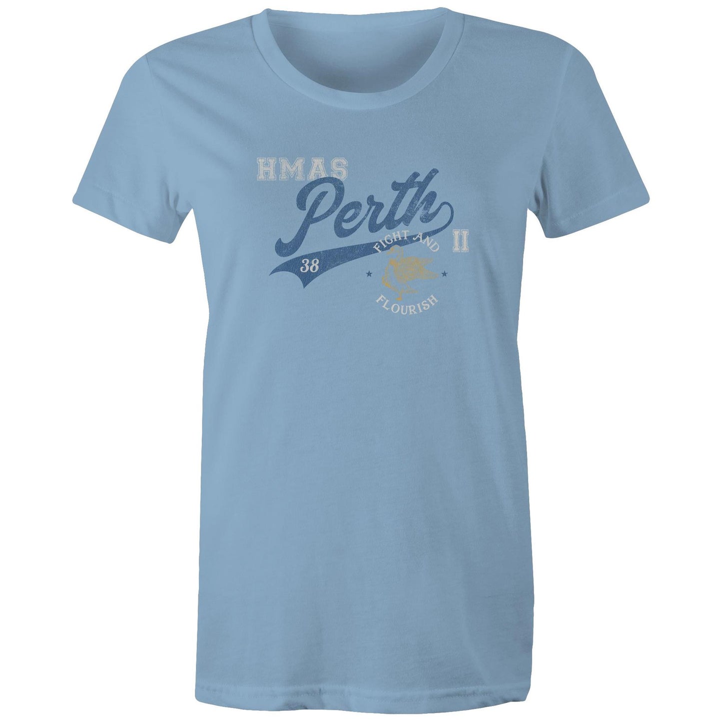 HMAS Perth (II) D38 Women's T-shirt (style Bravo)