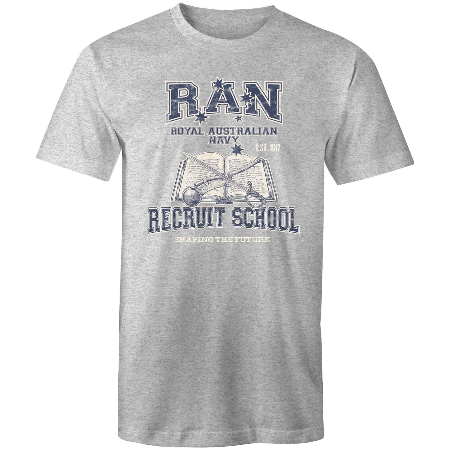 RAN Recruit School Men's T-shirt (style Alpha, blue)