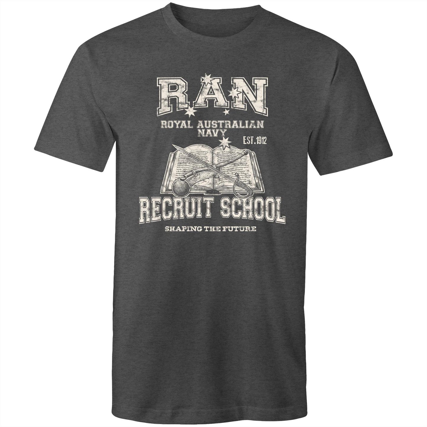 RAN Recruit School Men's T-shirt (style Alpha, white)