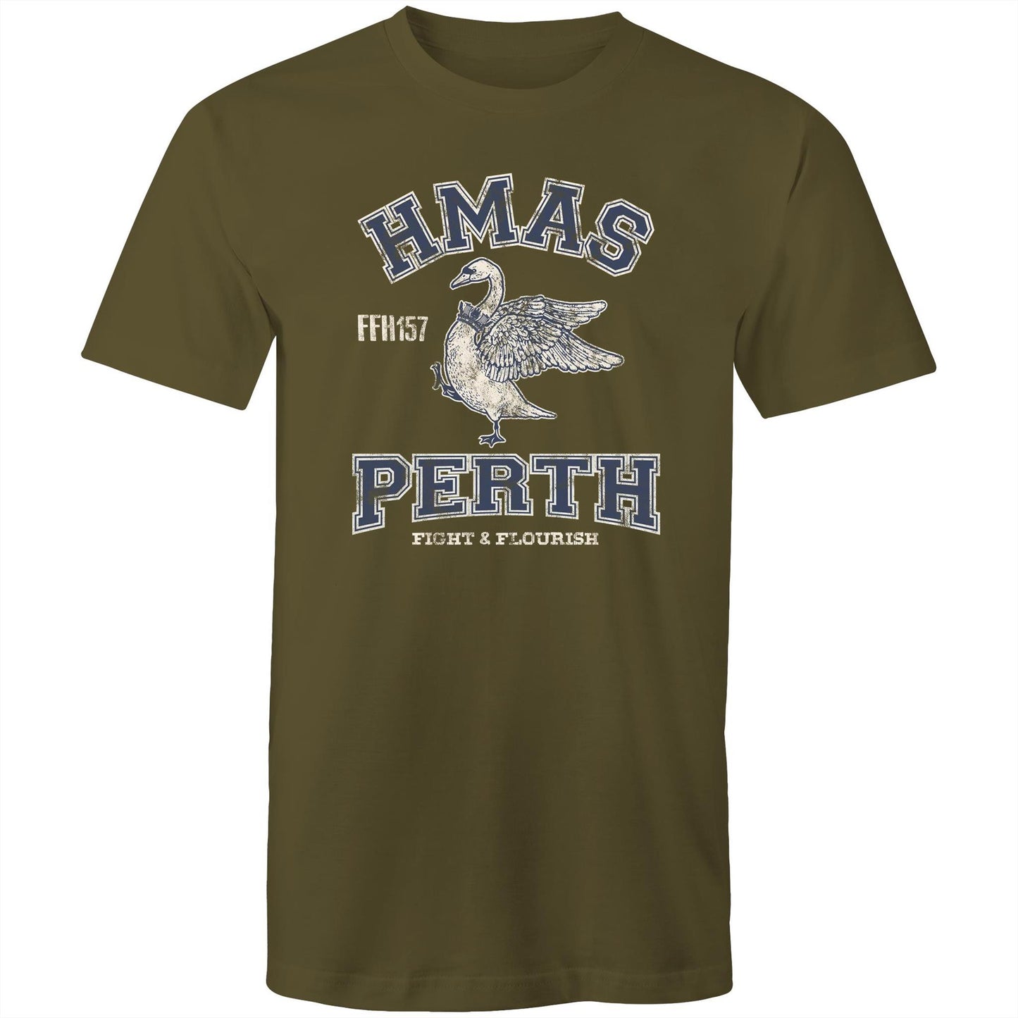 HMAS Perth (III) FFH157 Men's T-shirt (style Alpha, blue)