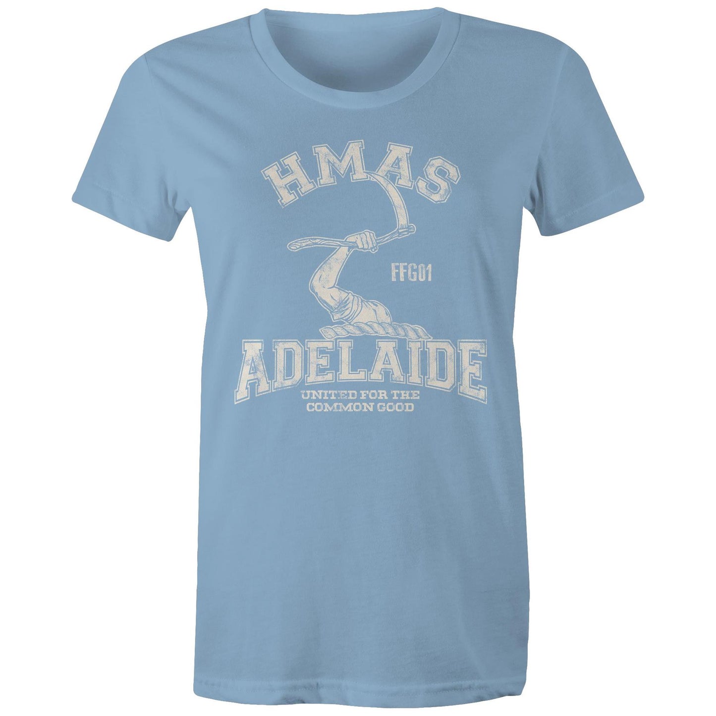 HMAS Adelaide (II) FFG01 Women's T-shirt white (Style Alpha)
