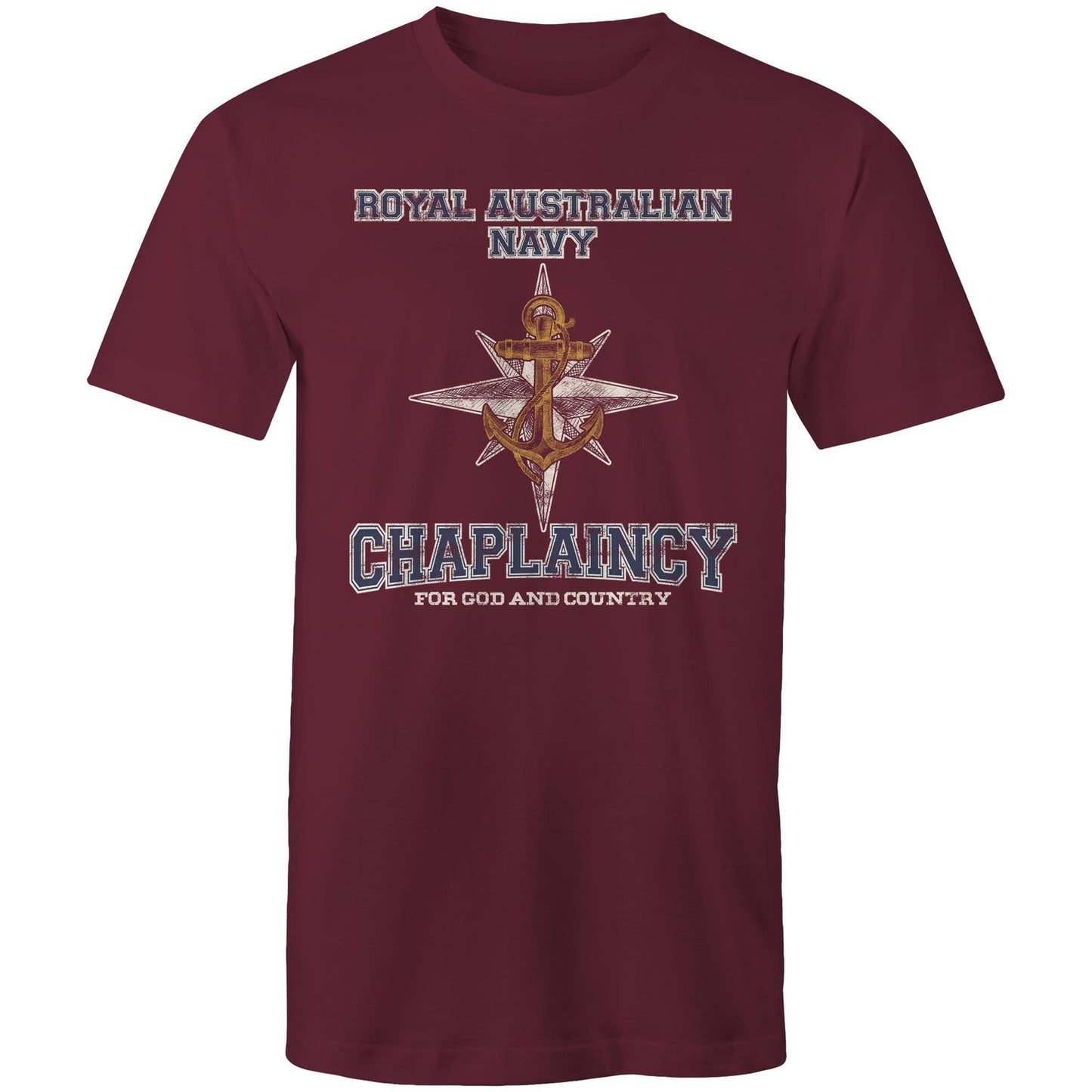 RAN Chaplaincy Branch Men's T-shirt (style Alpha, colour)
